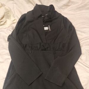 PrettyLittleThing Black Long Sleeve Dress